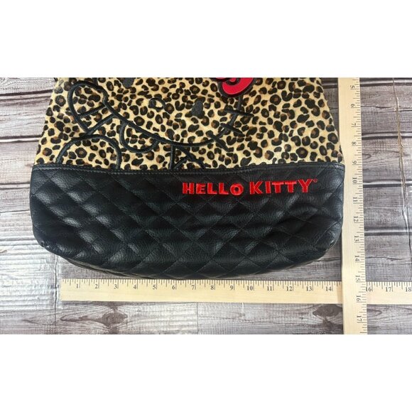 Hello Kitty X Loungefly Loves Leopard Large Tote Bag new brand - Picture 6 of 8